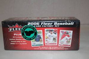 lot 20 image: 2006 Fleer Baseball Card Factory Set Sealed Box