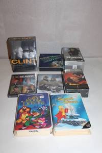 lot 67 image: Collection of 8 Classic and Modern VHS and DVD Movies