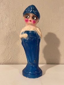 lot 96 image: Vintage Ungers Cell-u-pon Doll Figure Blue Dress
