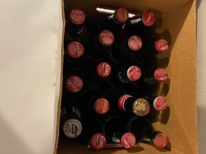 lot 104 image: Collection of 18 Vintage Glass Soda Bottles Coca-Cola, Pepsi & Others