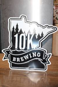lot 170 image: 10K Brewing Metal Wall Sign Minnesota State Silhouette