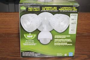 lot 203 image: Home Zone Motion Activated Security LED Light, 180 Degree Detection