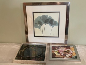 lot 8 image: Set of 3 Framed Art Prints and Collages