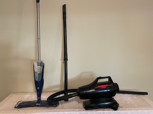 lot 59 image: Oreck XL Ironman Handheld Vacuum and Bona Spray Mop Set
