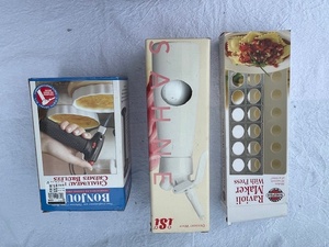 lot 76 image: Set of Kitchen Tools Ravioli Maker, Cream Whipper, and Creme Brulee Torch