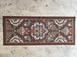 lot 79 image: Decorative Patterned Runner Rug with Multicolor Design
