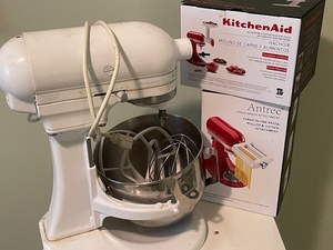 lot A-84 image: KitchenAid Professional 5 Stand Mixer with Attachments and Accessories