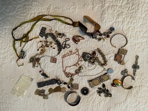 lot 91 image: Eclectic Jewelry Lot with Bracelets, Necklaces, and Pendants