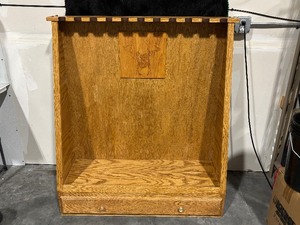 lot 2 image: Vintage Gun Cabinet  Rack