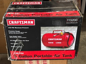 lot 22 image: Craftsman 5 Gallon Portable Air Tank