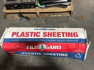 lot 59 image: Plastic Sheeting 20 Ft X 100 Ft