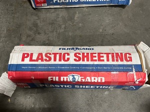 lot 60 image: Plastic Sheeting 20 Ft X 100 Ft