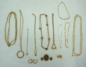 lot 37 image: Gold-Toned Fashion Jewelry Lot