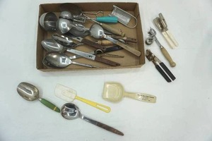 lot 49 image: Vintage Kitchen Utensils, Serving Spoons and other tools