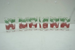 lot 59 image: Vintage 1950s Federal Glass Tomato Juice Glasses (6ct)