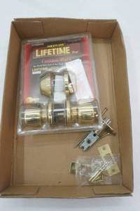 lot 102 image: Deadbolt and Door Knob with hardware