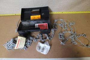 lot 47 image: Snap-Lock Tire Cable Chains with Carry Case