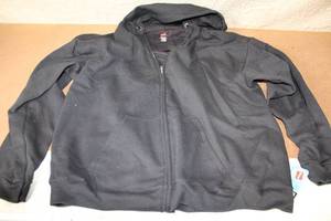 lot 103 image: Hanes Premium Ecosmart X-Large Black Zip-Up Hoodie