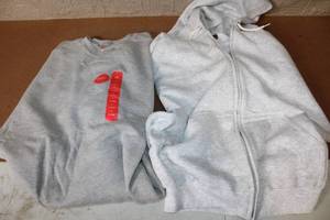 lot 108 image: Set of 2 Large Gray Sweatshirts Honors and ProSpirit