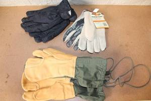 lot 125 image: Collection of 3 Pairs Winter and Outdoor Gloves