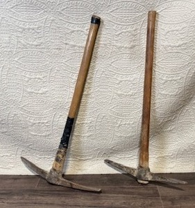 lot 170 image: Lot of 2 Used Pickaxes with Wood Handles