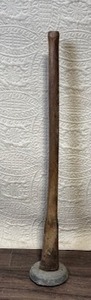lot 173 image: Vintage Cast Iron Tamper with Wooden Handle