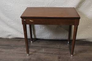 lot 322 image: Wood Piano Bench with Storage Compartment