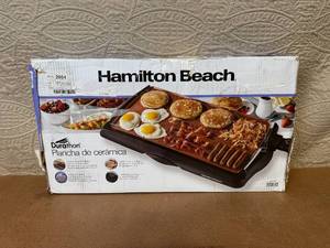 Hamilton Beach Durathon Ceramic Griddle in Original Box