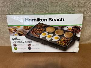 lot 11 image: Hamilton Beach Durathon Ceramic Griddle with Nonstick Surface