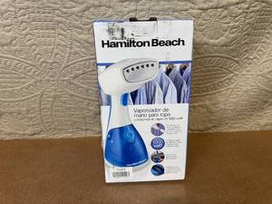 lot 57 image: Hamilton Beach Handheld Garment Steamer with 1000 Watts