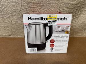 lot 64 image: Hamilton Beach 1 Liter Electric Kettle 1500W