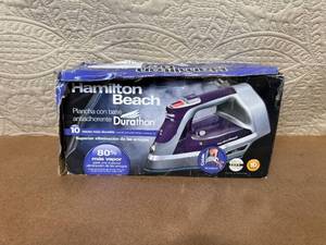 lot 67 image: Hamilton Beach Durathon Nonstick Soleplate Steam Iron in Box