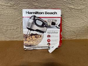 lot 97 image: Hamilton Beach 6-Speed Hand Mixer with Attachments