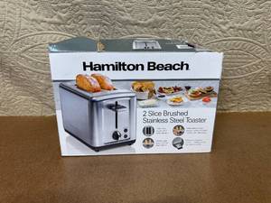 lot 109 image: Hamilton Beach 2 Slice Brushed Stainless Steel Toaster