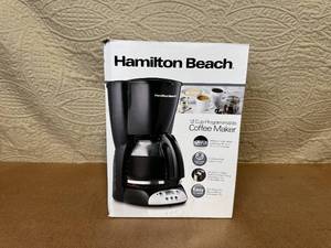 lot 115 image: Hamilton Beach 12 Cup Programmable Coffee Maker in Original Box