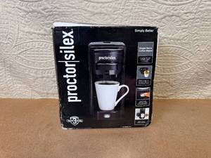 lot 137 image: Proctor Silex Single-Serve Coffee Maker in Box