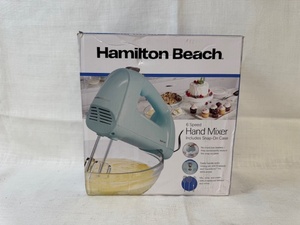 lot 165 image: Hamilton Beach 6-Speed Hand Mixer with Snap-On Case