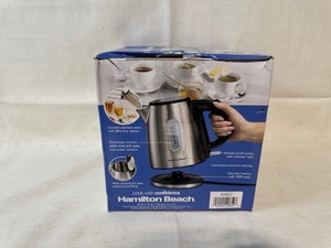 lot 174 image: Hamilton Beach Stainless Steel Electric Kettle 1.2 Liter 1500W