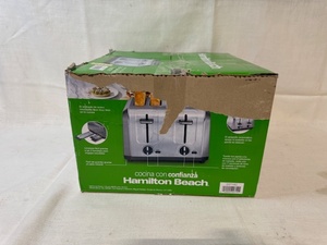 lot 175 image: Hamilton Beach 4-Slice Stainless Steel Toaster in Open Box