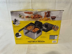 lot 176 image: Hamilton Beach Professional-Style Deep Fryer 4.7 Qt Capacity