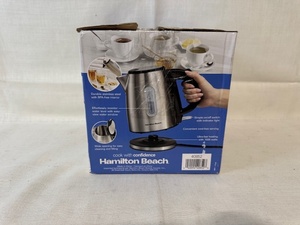 lot 181 image: Hamilton Beach Stainless Steel Electric Kettle 1.2 Liter 1500W