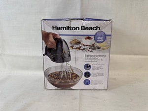 lot 182 image: Hamilton Beach 250 Watt Hand Mixer in Open Box
