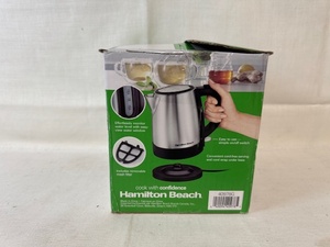 lot 187 image: Hamilton Beach Electric Kettle 1 Liter Stainless Steel