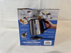 lot 189 image: Hamilton Beach Stainless Steel Kettle 1.2 Liter 1500W Sealed Box