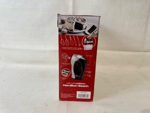 lot 199 image: Hamilton Beach 6-Speed Hand Mixer in Box