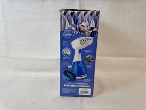 lot 200 image: Hamilton Beach Handheld Garment Steamer with 1000 Watt Steam Pump