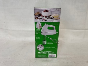 lot 205 image: Hamilton Beach 6 Speed Hand Mixer with Snap-On Case