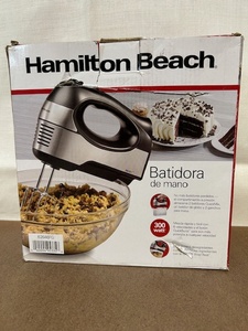 lot 237 image: Hamilton Beach Hand Mixer with Attachments and 300 Watt Motor