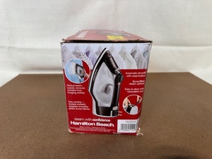 lot 238 image: Hamilton Beach Full-Size Nonstick Steam Iron in Box