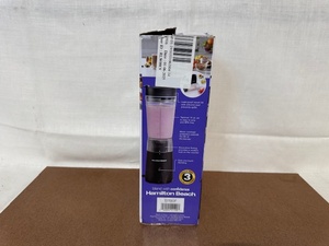 lot 251 image: Hamilton Beach Personal Blender with Travel Lid in Box